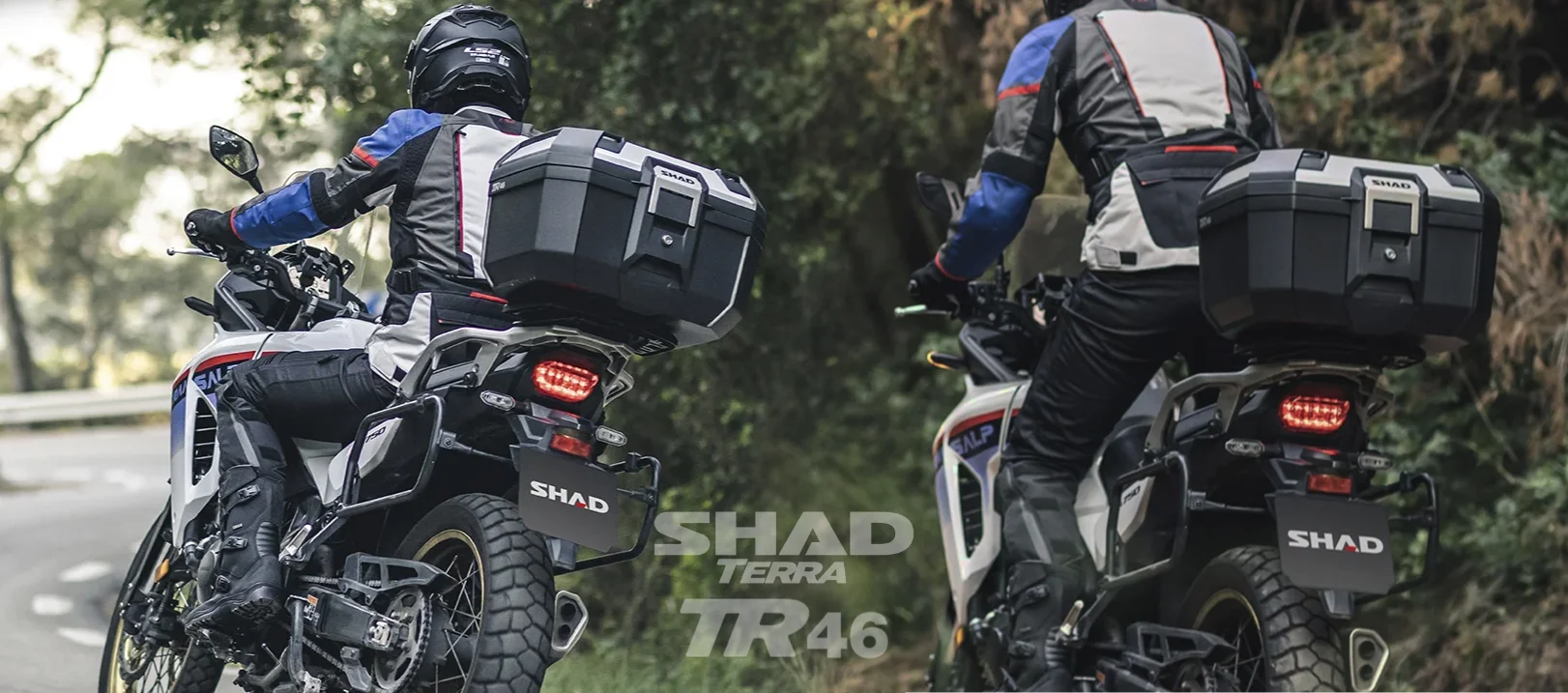Kufer centralny SHAD TR46 na motocyklu Honda XL750 Transalp