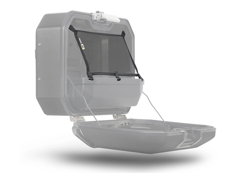 SHAD TR36 czarny prawy kufer aluminiowy siatka bagażowa