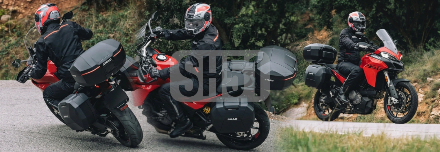 Kufry SHAD SH51 oraz SH38 na motocyklu Ducati