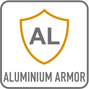 Aluminium na pokrywie kufra