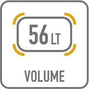 Pojemność 56 litrów
