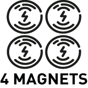 Cztery magnesy do mocowania