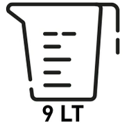 Pojemność 9 litrów