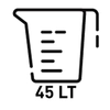 Pojemność 45 litrów