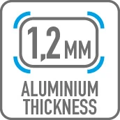 Kufer wykonany z aluminium