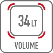 Pojemność kufra 34 litry