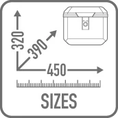 Wymiary kufra Givi ALP44A2 Alpina