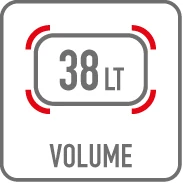 Pojemność kufra 38 litrów