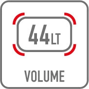 Pojemność kufra 44 litry