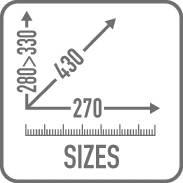 Wymiary torby Givi XL04B