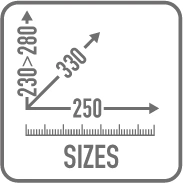 Wymiary torby XS306Y