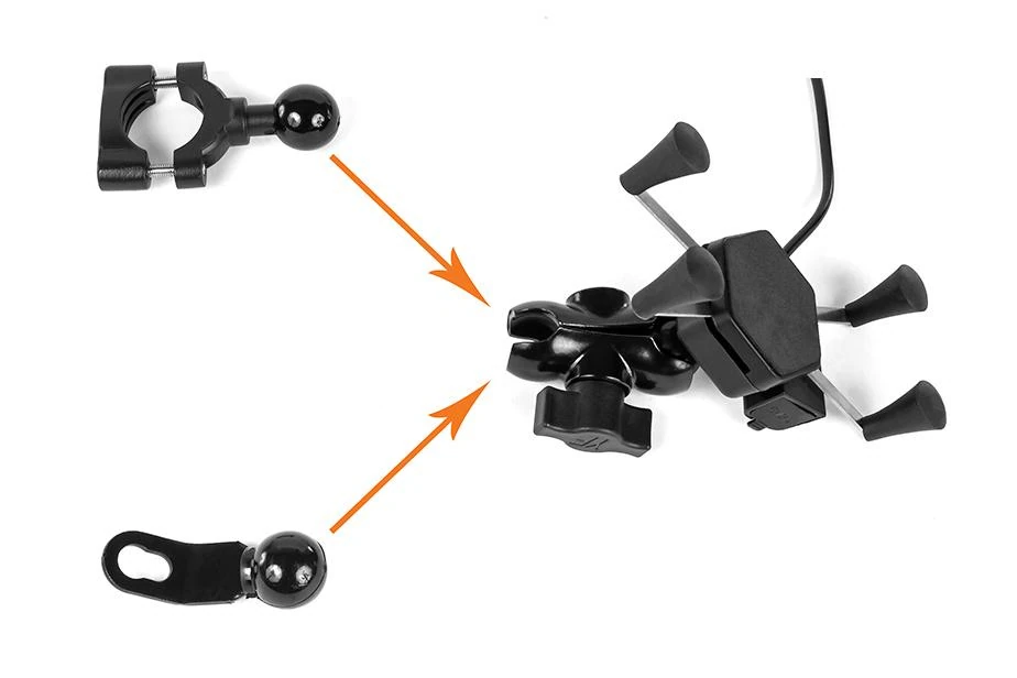 Dwa sposoby mocowania uchwytu