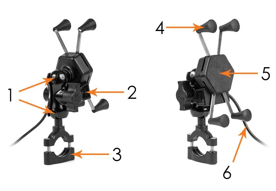 Elementy uchwytu XL USB