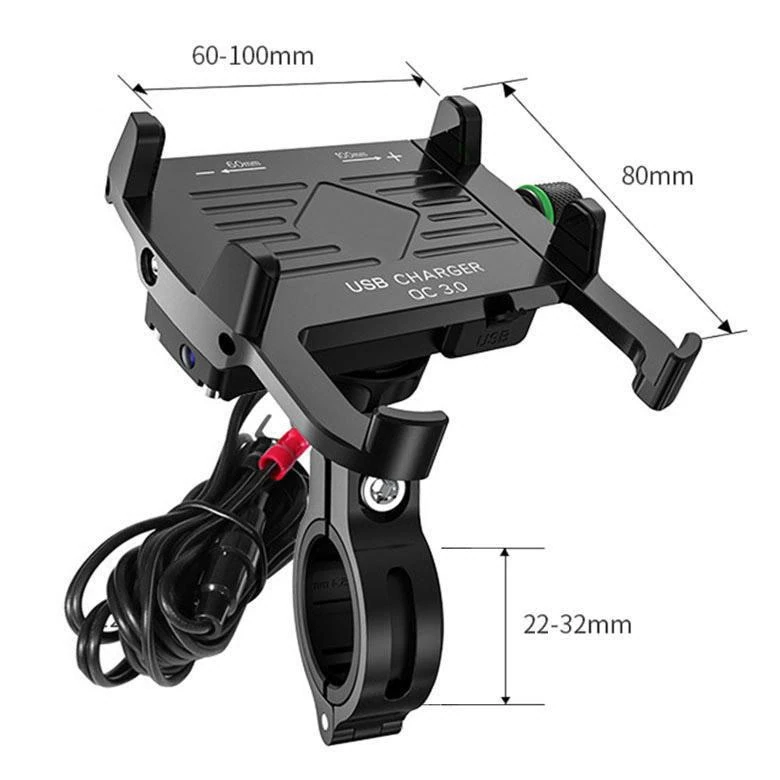 Dane techniczne uchwytu R10-metal USB QC