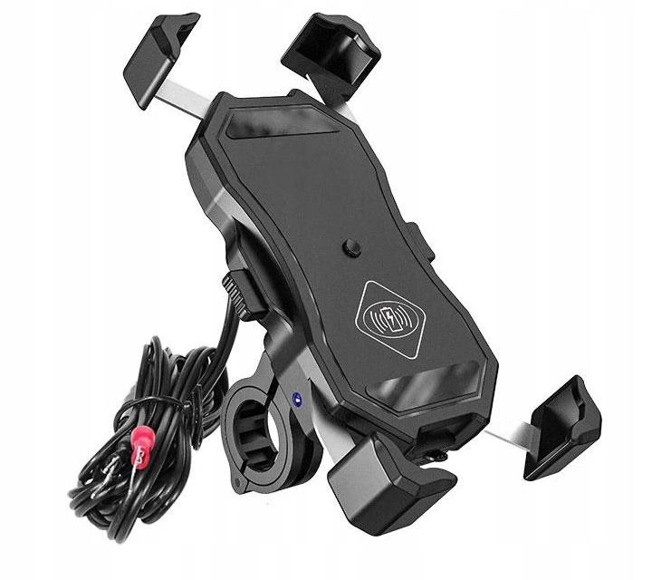 Uchwyt motocyklowy R13W Wireless - USB QC – 2in1